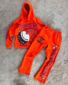 Fabricant OEM, impression sérigraphique et impression en relief, survêtement streetwear, 100% coton, tissu éponge français, survêtement de haute qualité, 450 GSM - Product Image 6