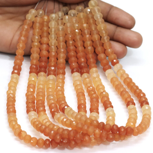 Cuentas Redondas Facetadas de Aventurina Durazno AAA, 7-9 mm, para Joyería y Artesanía - Product Image 1