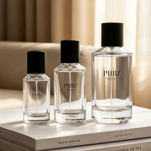 Flacon de parfum rechargeable en verre <span class=keywords><strong>mat</strong></span> 30ml 50ml 100ml avec pompe à brume argentée, impression sérigraphique personnalisée et gravure givrée pour Cologne - Product Image 2