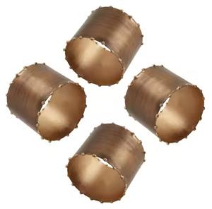 Anillos para Servilletas de Aluminio Chapados en Oro con Relieve para Accesorios de Vajilla de Boda - Diseño Moderno, Ecológico y Duradero - Product Image 5