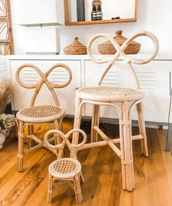 Impresionante Silla de ratán natural Silla de tocador para adultos y niños al por mayor - Product Image 3