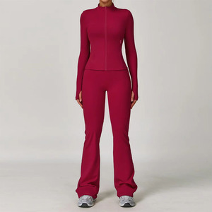 Women's Set 2 Piece Yoga <b>Leggings</b> Workout Sets For Women Gym Wear Workout Yoga Set For Women By Hanger Impex - Product Image 4