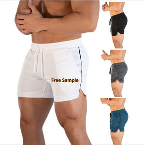 Pantalones cortos de verano para hombre, informales, de secado rápido, de poliéster, algodón, para correr, para deportes, transpirables, sólidos, para correr y playa - Product Image 1