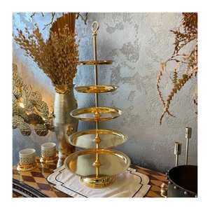 รูปลักษณ์ใหม่พร้อมแท่นวางเค้กทำด้วยมือโลหะสำหรับวันเกิดผู้ผลิตและส่งออกทำจากโลหะ - Product Image 6