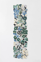 Tapis moderne tufté à la main Cassia laine viscose mélange en forme de fleur doux élégant tapis pour chambre salon décor à la maison