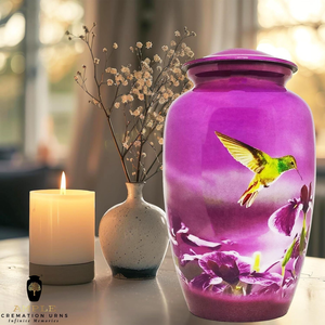 Cremation Urns Aluminum <b>Memorial</b> Urns <b>Keepsake</b> (3 cu in) & Adult Size (220 cu in) Leakproof Engravable Home <b>Memorial</b> Display - Product Image 6