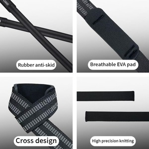 Correas de Muñeca Antideslizantes para Levantamiento de Pesas, con Logotipo Personalizado, Unisex, para Entrenamiento de Fuerza y Fisicoculturismo, Gran Venta - Product Image 3