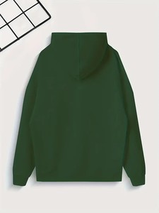 Wholesale Luxury Custom Heavyweight Men's Winter Oversized Solid Color 100% <b>Polyester</b> <b>Hoodie</b> Pocket Design Slight Stretch - Product Image 2