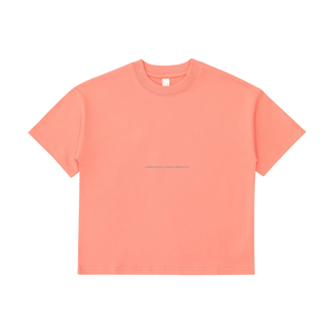 Camiseta para niños 245-Gram Heavyweight Pure Cotton 110-150 Camiseta de gran tamaño, camiseta suelta serigrafiada con impresión de logotipo - Product Image 1