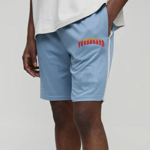 Nouveau arrivé 2025 100% polyester maille tissu hommes shorts personnalisé sérigraphié logo respirant streetwear shorts pour hommes - Product Image 4