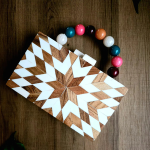 Bolso de noche de madera de resina personalizable, Cierre magnético, nuevo bolso de mano a la moda para bodas, eventos, bolso de fiesta único Natural - Product Image 1