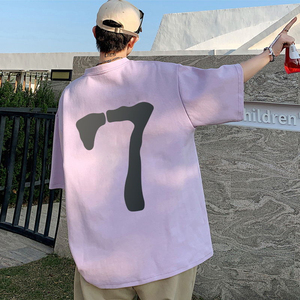 Venta al por mayor OEM 100% algodón camiseta de gran tamaño Dtf Print Tee Logo camiseta peso pesado personalizado hombres camisetas para hombres - Product Image 3