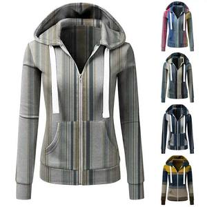 Sudadera con capucha personalizada para mujer, ropa para gimnasio de manga larga con cremallera, de diferentes colores, de alta calidad, para invierno - Product Image 6