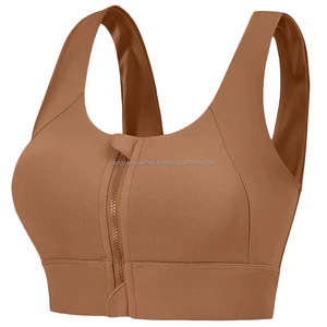 Soutien-gorge de sport pour femme à haute résistance aux chocs avec fermeture éclair sur le devant, veste de fitness, soutien-gorge de yoga pour la course à pied - Product Image 4