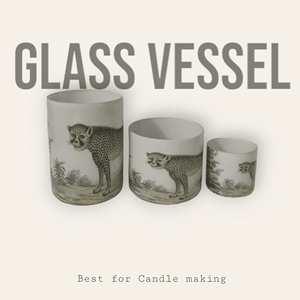 Estampado de leopardo verde oliva último diseño personalizado pegatina vidrio votivo centro de mesa boda decoración del hogar tarros de velas vacías recipiente - Product Image 5