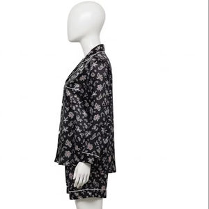 Ensemble pour femmes en satin imprimé, séchage rapide, tissu en polyester, doux, respirant, confortable, vêtements de détente décontractés, recherche et approvisionnement en ligne A - Product Image 2