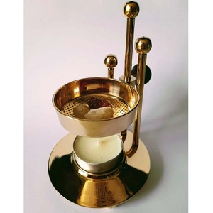 Design unique Vente à chaud Porte-encens en laiton Brûleur réglable Or fini pour la maison Bureau Restaurants Décorations de table - Product Image 2