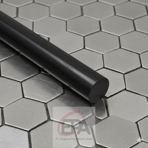 POM BLACK ROD 25mm x 1m Tige POM en plastique d'ingénierie conçue pour la durabilité et la résistance à l'usure par friction et aux chocs - Product Image 1