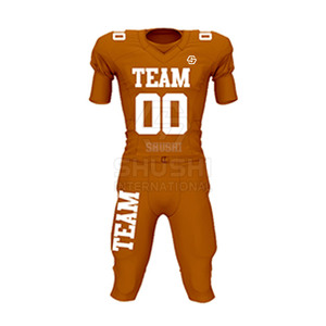 Uniforme de Fútbol Americano de Manga Corta, Transpirable, de Secado Rápido, Talla Grande, Personalizado y de Alta Calidad para Hombre, 100% Poliéster - Product Image 4