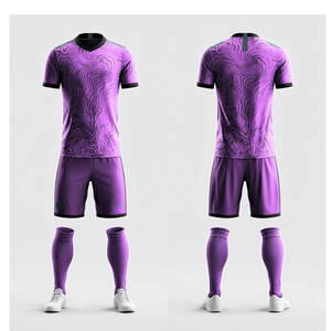 Uniforme de Fútbol Verde Esmeralda, Conjunto de Camiseta y Pantalones Cortos Topográficos, Ropa Deportiva para Equipos Atléticos - Product Image 4