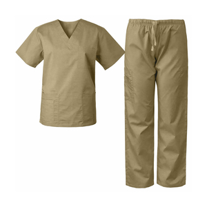 High Quality Women's V-Neck Medical <b>Scrubs</b> Woven Surgical <b>Clothes</b> for Hospital for Nurses and Doctors Uniforms - Product Image 2