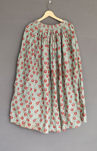 <b>Women's</b> Skirt Floral Print Summer <b>Beach</b> <b>Cover</b>-<b>Up</b> Free Size Natural Waistline Breathable GiftOrganic Indian Cotton Skirt - Product Image 2