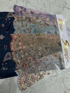 Tela de Seda Jimmy Choo Premium con Cuentas Hechas a Mano y Bordado con Hilo, Perfecta para Vestidos de Novia y Trajes de Novia - Product Image 3