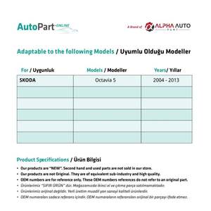 Lève-vitre avant en plastique-droite-gauche-SET pour Skoda Octavia 5 - Product Image 2