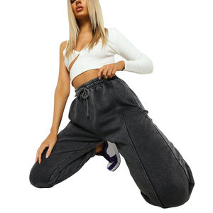 Venta al por Mayor de Fábrica, Pantalones Deportivos de Invierno para Mujer, Cómodos, de Alta Calidad, Lavado Ácido, Mezcla de Algodón/Poliéster, Logotipo Privado - Product Image 4