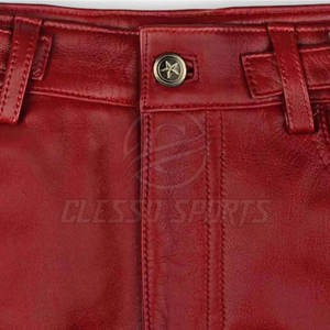 กางเกงหนังแท้ผู้ชายทรงเข้ารูปทันสมัยแฟชั่นลำลองสไตล์สตรีทแวร์ ชุดกางเกงหนังผู้ชาย - Product Image 5