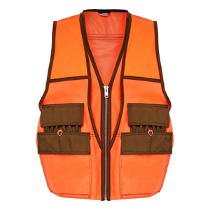 Bright Orange Hunting <b>Vest</b> Adjustable Shell Bag <b>Utility</b> Game Bird Carrier Outdoor Shooting Waistcoat For Men - Product Image 2