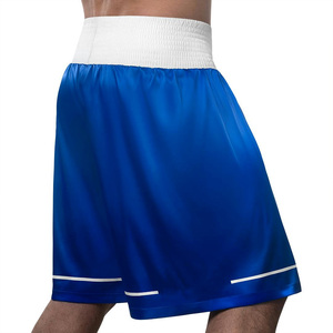Pantalones cortos de boxeo OEM para hombres con material transpirable de ajuste personalizado para entrenar y luchar opciones de marca de etiqueta privada - Product Image 2