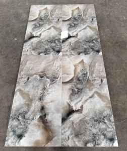 Carreaux de sol en porcelaine polie de luxe, motif nouveau design, Ryon Green Glazed Porcelain, 600*1200 mm, haute brillance - Product Image 5