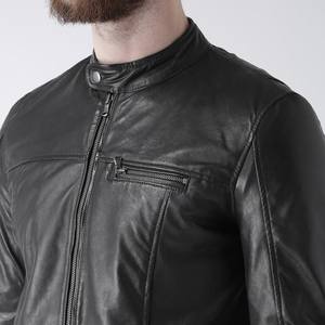 Chaqueta de Motociclista de Piel de Oveja Auténtica para Hombre, Elegante, Moderna y Duradera para Motociclistas y Amantes de la Moda - Product Image 5
