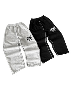 Custom Oversized <b>Flared</b> <b>Sweatpants</b> Men 100% Cotton Baggy Wide Leg Embroidery Streetwear Pants Autumn Winter - Product Image 1