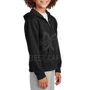 Sweat-shirts à fermeture éclair pour enfants, fabriqués en usine, coupe-vent, à bas prix, de la meilleure qualité, en coton, fabriqués au Pakistan. - Product Image 2