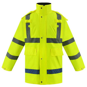Vêtements de travail haute visibilité à manches longues imperméables pour l'hiver Construction avec logo personnalisé Veste réfléchissante de sécurité haute visibilité - Product Image 2