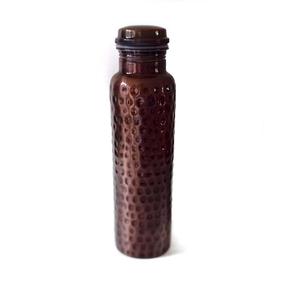 BOUTEILLE D'EAU EN MÉTAL Certifiée Ayurvédique Conception Martelée Tendance Texturée Équilibre de Santé pour Adultes et Enfants Bouteille d'Eau en Cuivre Antique - Product Image 2
