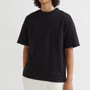 Custom Streetwear Over Sized T Shirt Women Men T Shirt 100% Cotton Printed Loose <b>High</b> Street Short Sleeve <b>Tshirt</b> - Product Image 1