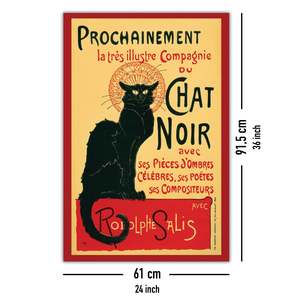 Art Deco Style the Black Cat <b>Poster</b> Made of Premium Paper for Wall Decor - Product Image 4