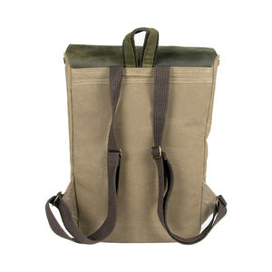 Outdoor Leather <b>Bag</b> High Quality Unique Design Panama Fabric Water Resistant Vintage <b>Bag</b> - Product Image 4