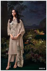 Catálogo completo de Salwar Kameez bordado con estampado Dobby de algodón de primera calidad para ropa de fiesta disponible tarifa al por mayor-indio pakistaní - Product Image 3