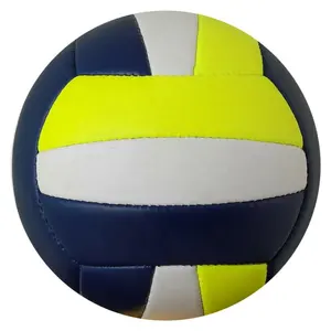 Pelota de voleibol moldeada para interiores y exteriores, pelota de voleibol de Color y logotipo personalizado, tamaño oficial