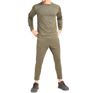 Conjunto Deportivo de 2 Piezas con Logotipo Personalizado para Hombre, Talla Grande, Cuello Redondo, Ropa Deportiva de Invierno, Antibacteriana, de Secado Rápido - Product Image 1