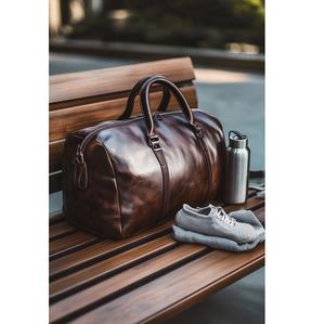 High Quality Leather Duffel <b>Bag</b> <b>for</b> Women <b>Men</b> <b>Weekend</b> Travel <b>Bag</b> Large Capacity Vintage Travel Luggage <b>Bag</b> - Product Image 1