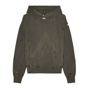 2023 mejores sudaderas con capucha de lana desgastadas para hombres patrón sólido estampado moda de Invierno bajo MOQ venta al por mayor disponible talla XS - Product Image 1