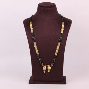 Joyería tradicional de Mangalsutra para mujer, chapado en oro, temporada de boda, Chapado en Oro, cobre, latón para regalo - Product Image 1