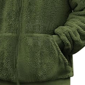 เสื้อมีฮู้ดโอเวอร์ไซส์ของผู้ชายผ้าฝ้ายย้อมสีล้วนมี100% กำหนดได้เองสำหรับฤดูหนาว - Product Image 6