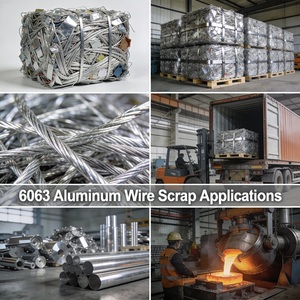 เศษลวดอะลูมิเนียมรีไซเคิล 6063 คุณภาพสูง สำหรับการผลิตโลหะผสมและการหลอมเหล็ก - Product Image 6
