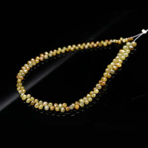 Diamants naturels jaunes en forme de goutte d'eau, 2,5-3,8 mm, en vrac, pour la fabrication de bijoux - Product Image 4